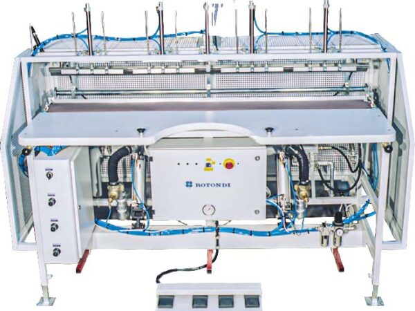 Rotondi PFG Automatic unit for hem folding. Equipped with Leonardo computer