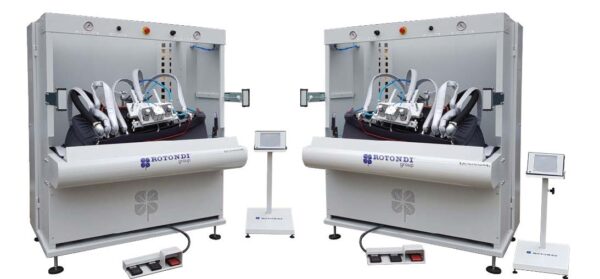 Rotondi D-922 Automatic unit for edge and lapel pressing. Equipped with Leonardo computer