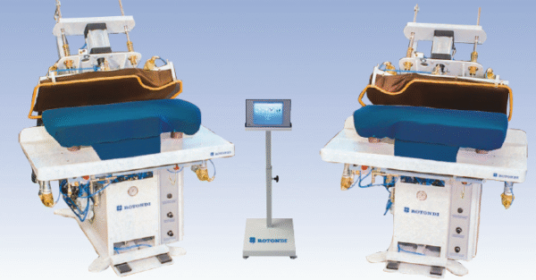 Rotondi FRV T-301 Vertical full back press-inverted blocker. Equipped with Leonardo computer.