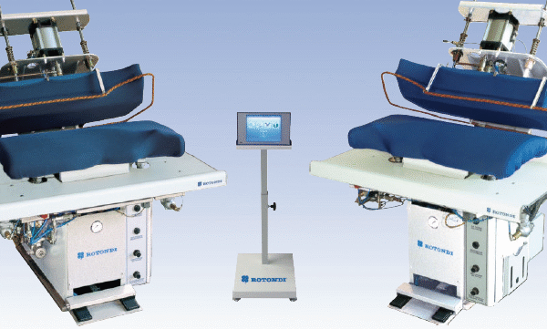 Rotondi FRV T-133 Vertical full back press for forepart underpressing & blocking. Equipped with Leonardo computer