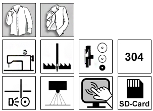 PFAFF 2481-980/30 PLUSLINE Intelligent high-speed seamer for top-stitching of small parts with electronic edge ruler and sensor for edge detection