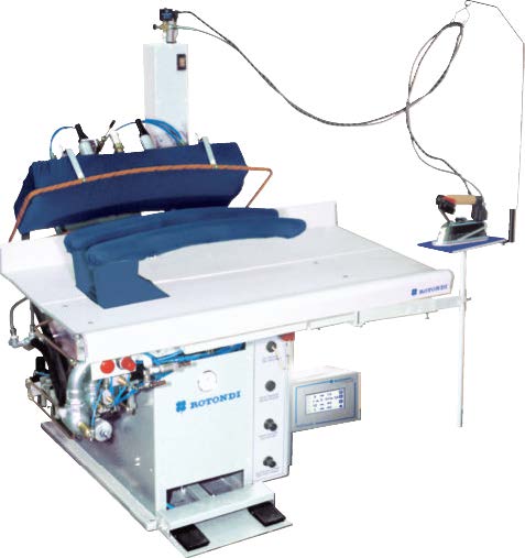 1-32.jpg Rotondi FRV J-88 Vertical Full back press for hindarm seam opening. Equipped with Raffaello computer