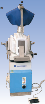 1-41.png Rotondi 2060 Automatic tensioning form finisher for ironing men's or women's jackets and overcoats, or wool garments, extremely compact in size.