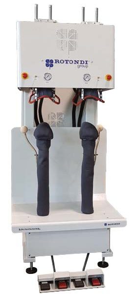 Rotondi GV-300 Vertical press for L&R shoulder. Equipped with Leonardo computer and precision pressing device