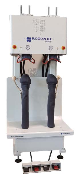 Rotondi GV-300 Vertical press for L&R shoulder. Equipped with Leonardo computer and precision pressing device