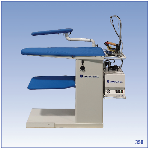 Rotondi 350 Vacuum Ironing table for tailors, ateliers and alteration-shops