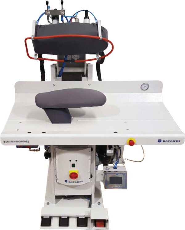 Rotondi BL B-99/BL B-32 Trouser top press with LEONARDO computer and sequenced software (optional)