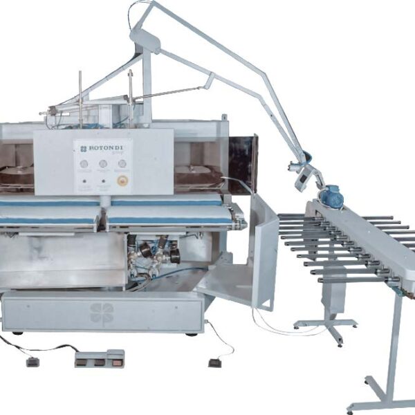 Rotondi 18RD E-203 Double trouser leg finishing carousel with 180 degree rotation