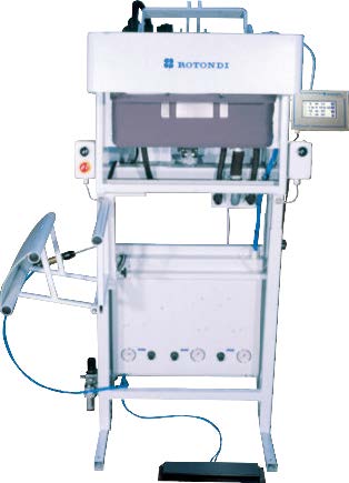 Rotondi FP/S Press for trouser cuffs and turn-ups with LEONARDO computer