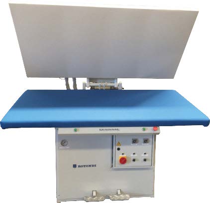 Rotondi Serie EMF Knitwear press -buck size 180x 90 cms - steam heated head, steam heated buck, buck with vacuum and steaming