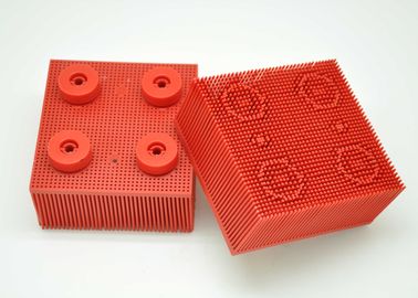 Red Nylon Bristle Round Foot Especially Suitable For Lectra Cutter 702583 / Cutting Machine Parts