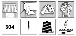 PFAFF 2545 CLASSIC Unison special high-speed sewing machines with vertical hook