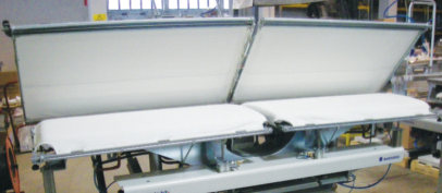 Rotondi FRV E-203 Double legger with vertical full back movement, head divided into three steam chambers, LEONARDO computer and stretch screens