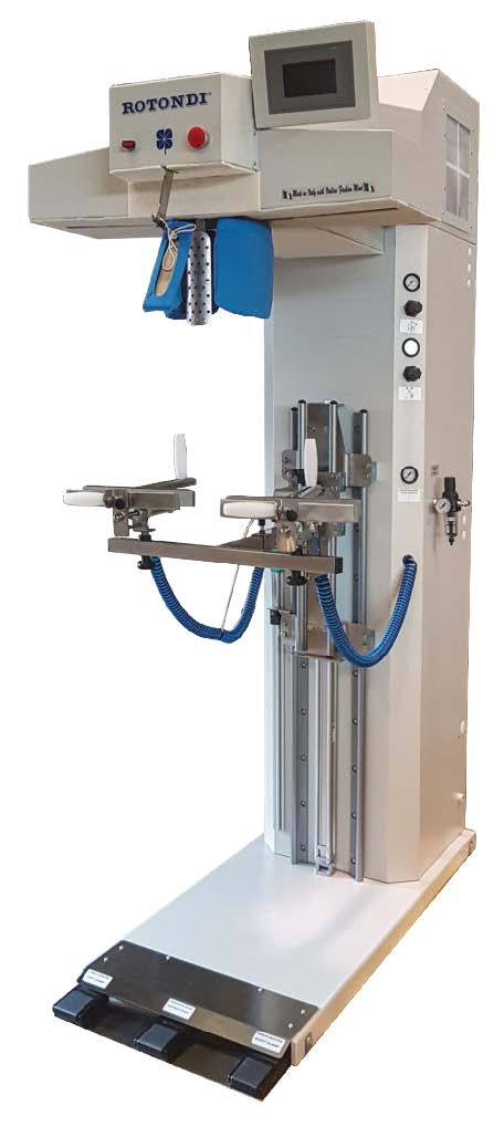 Rotondi TF/AL ELC Trouser finisher for non-pleated casual wear pants made of any material as well as denim Automatic sides opening