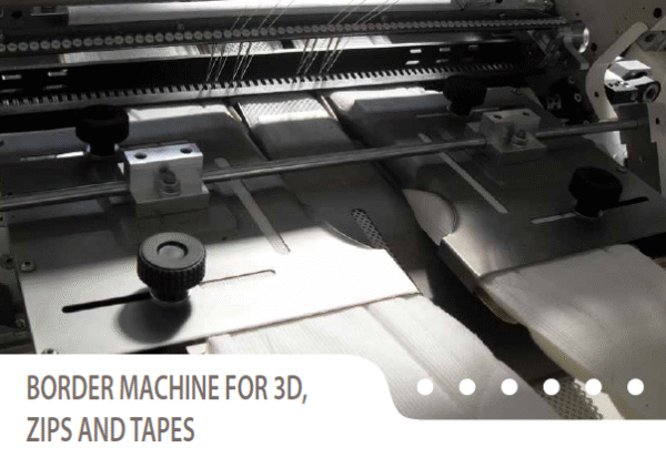 Teknomac TK 206 Border machine for 3D, zips and tapes sewing