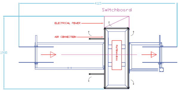 Teknomac TK 206 Border machine for 3D, zips and tapes sewing