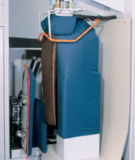 Rotondi GJ-388DO Automatic unit for L&R shoulder, sleeve and armhole creasing. Equipped with Leonardo computer and precision pressing device