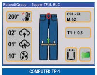 Rotondi TF/AL ELC TP-1 NT2 Trouser finisher for non-pleated casual wear pants made of any material as well as denim Automatic sides opening