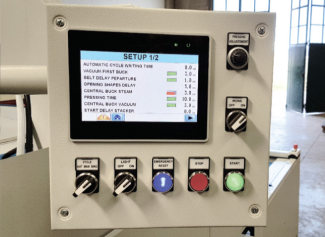 Rotondi SERIES 201 Four sections automatic conveyor pressing machine, one T-shirt in 15 seconds