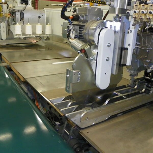 Teknomac TK 491 Mattress Panel Cutting/Serging Machine