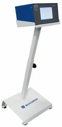 Rotondi GV-288 Vertical press for L&R shoulder of ladies jacket. Equipped with Leonardo computer and precision pressing device