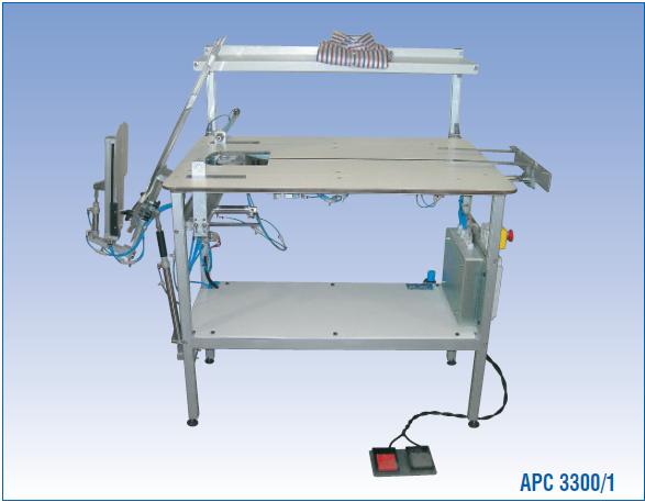 Rotondi APC-3300 SERIES Semi-automatic shirt folders for men’s, women’s and children’s shirts with flat, semi-round or round collars