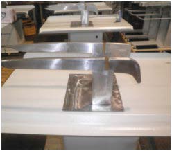 Rotondi TAR SR-48 + 50/TAR SR-48 DO INOX Table for jacket edge seam opening