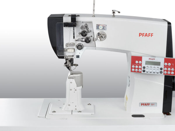 PFAFF 591 ﻿Post-bed special sewing machine with wheel feed, roller presser and needle feed