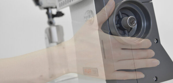 PFAFF 571  Post bed special sewing machine with wheel feed, roller presser and needle feed (left post)