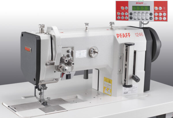 Head1246_800.jpg PFAFF 1246 Double-needle flatbed sewing machines with large vertical hook (Unison feed)