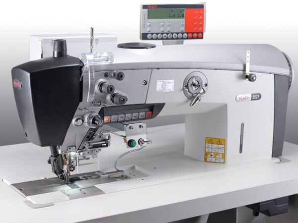 PFAFF 2521 PREMIUM with Edge Trimmer Single-needle lockstitch special high-speed seamer with needle feed, wheel feed and roller presser (differentiable) and edge trimmer