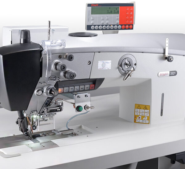 PFAFF 2521 PREMIUM with Edge Trimmer Single-needle lockstitch special high-speed seamer with needle feed, wheel feed and roller presser (differentiable) and edge trimmer