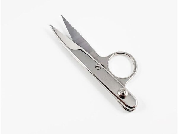 PELLORO single ring weaver scissors 4.5",curved up blades,nickel plated