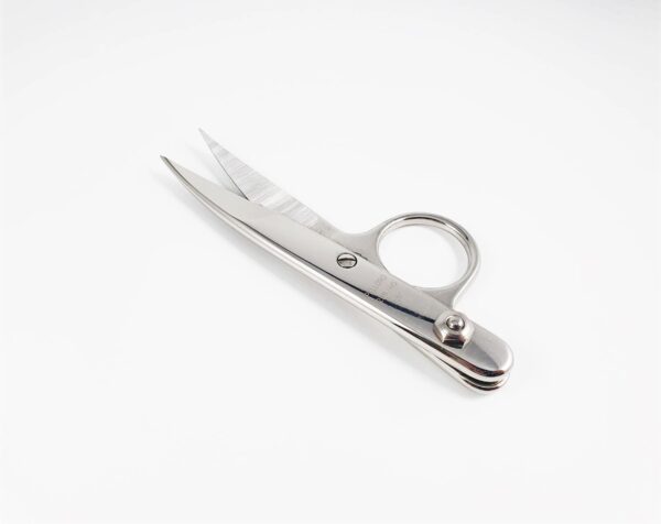 PELLORO single ring weaver scissors 4.5",curved up blades,nickel plated