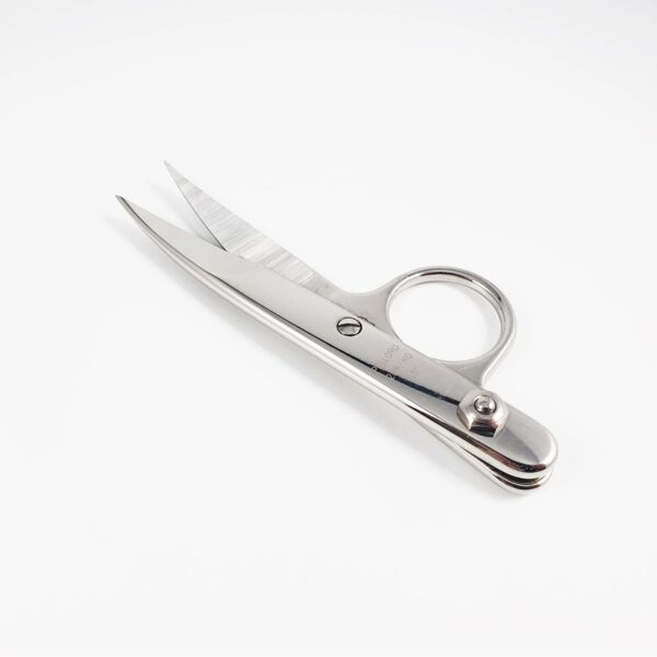 PELLORO single ring weaver scissors 4.5",curved up blades,nickel plated