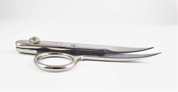PELLORO single ring weaver scissors 4.5",curved up blades,nickel plated