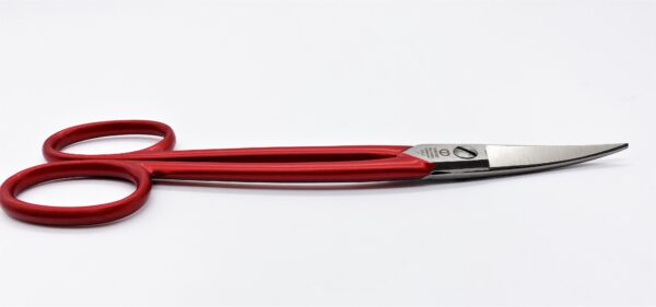 ROBUSO Leather scissors, curved up & serrated 1076/2/C/7"