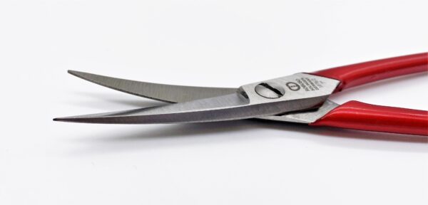 ROBUSO Leather scissors, curved up & serrated 1076/2/C/7"