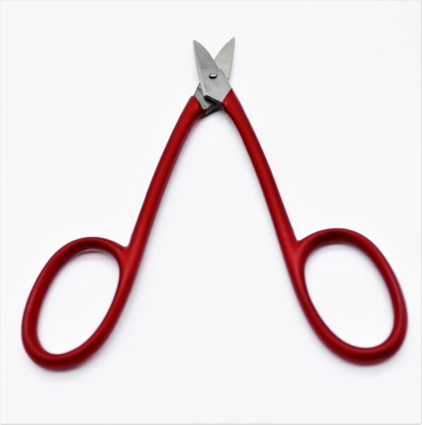 ROBUSO Leather scissors, curved up & serrated 1076/2/C/7"