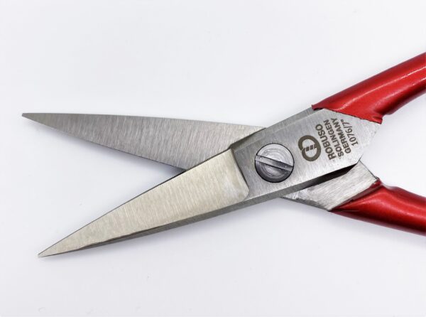 ROBUSO Leather scissors, double serrated 1076/C/7"