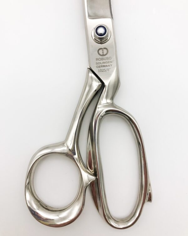 ROBUSO Leather scissors, nickel plated 1025/E/8"