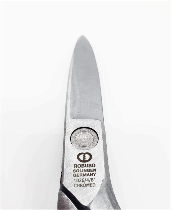 ROBUSO Mold making scissors, chrome plated + curved & offset 1026/4/B-CR/8"