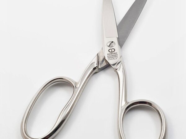 ROBUSO sewing scissors 250/E/6.5" with one long eye & nickel plated