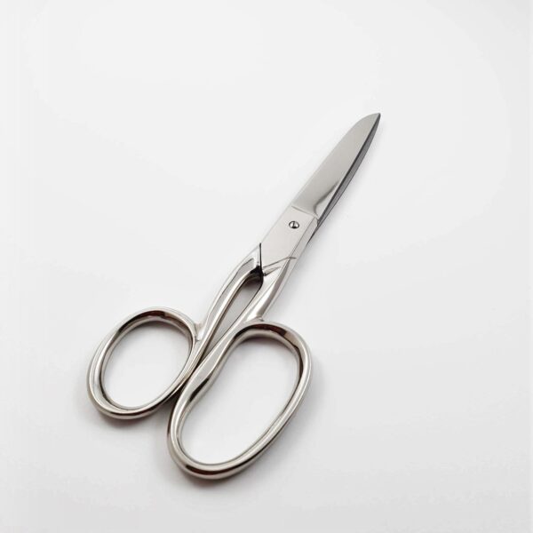 ROBUSO sewing scissors 250/E/6.5" with one long eye & nickel plated