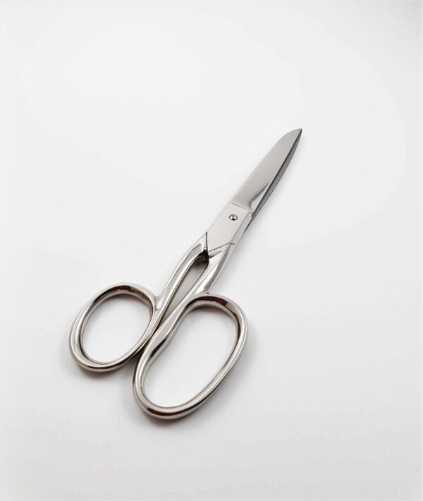 ROBUSO sewing scissors 250/E/6.5" with one long eye & nickel plated