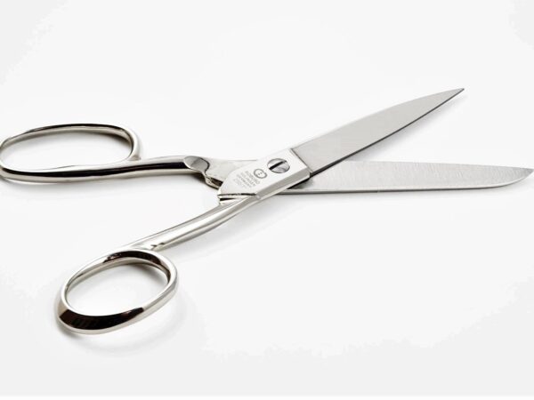 ROBUSO sewing scissors 250/E/7" with one long eye & nickel plated