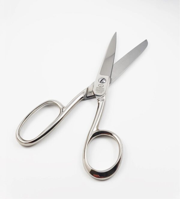 ROBUSO sewing scissors 250/E/8" with one long eye & nickel plated