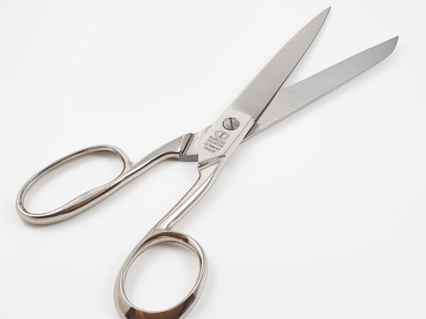 ROBUSO sewing scissors 250/E/9" with one long eye, nickel plated