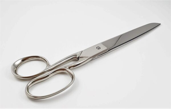 ROBUSO sewing scissors 250/E/9" with one long eye, nickel plated