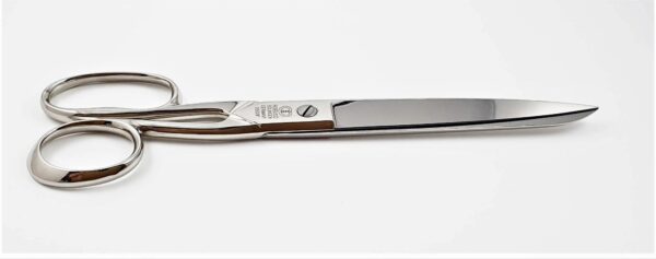 ROBUSO sewing scissors 250/E/9" with one long eye, nickel plated